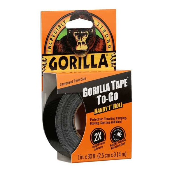 Gorilla Glue Duct Tape, Black, 10 yd L, 1 in W 6100109 Gorilla Glue Duct Tape, Black, 10 yd L, 1 in W 6100109