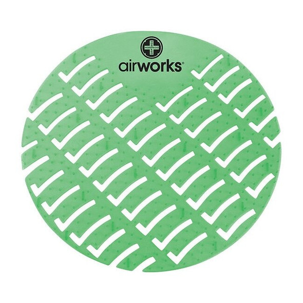 Air Works Urinal Screen,Round,Green,Evergreen,PK60 AWUS005-BX