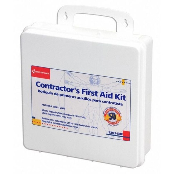 First Aid Kit and Housing, Plastic 235 Components, 50 People Served  9303-50P