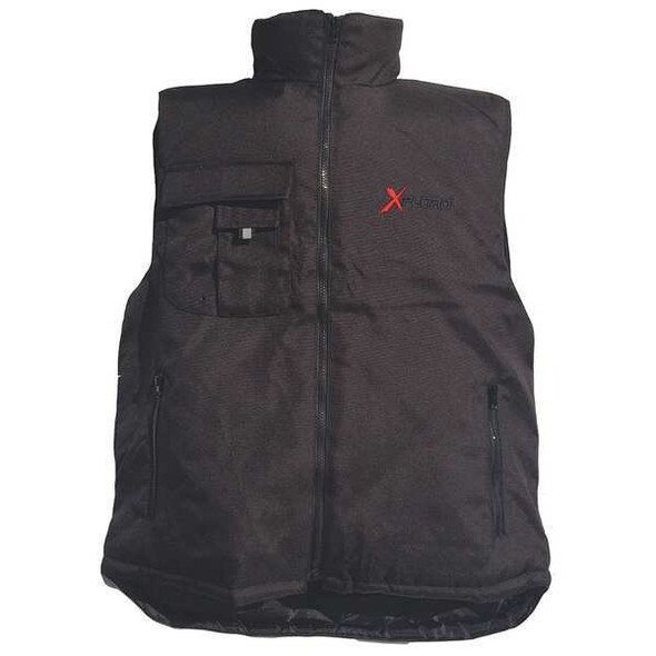 Xploro Men's Insulated Vest, Nylon, Zipper and Snap, Black, M 5705-RMEDB