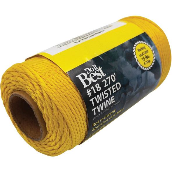 Do it Best #18 x 270 Ft. Yellow Nylon Twisted Twine 338648 338648