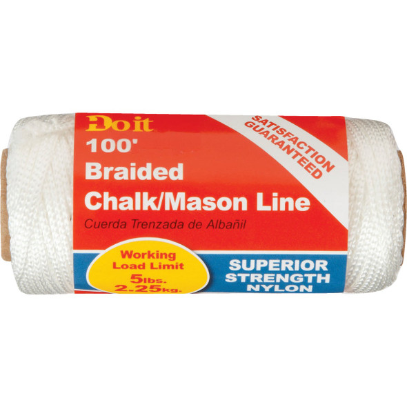 Do it Best 100 Ft. Braided Nylon Chalk/Mason Line