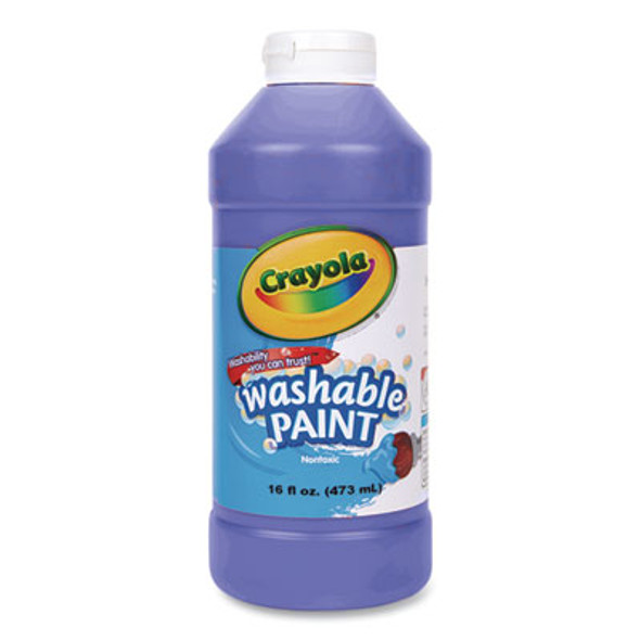 Crayola® Washable Paint, Blue, 16 Oz Bottle 54-2016-042 Crayola® Washable Paint, Blue, 16 Oz Bottle 54-2016-042