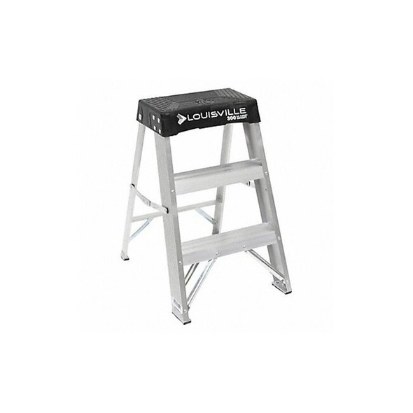 Louisville Step Stool,24 In H,300 lb.,Aluminum AS3002 Louisville Step Stool,24 In H,300 lb.,Aluminum AS3002