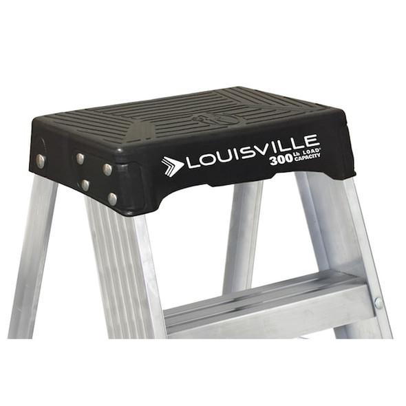 Louisville Step Stool,24 In H,300 lb.,Aluminum AS3002 Louisville Step Stool,24 In H,300 lb.,Aluminum AS3002
