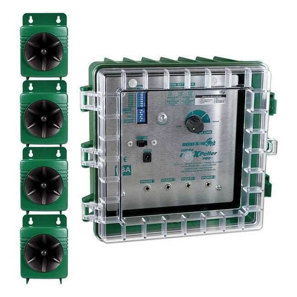 Bird-X Bird Repeller, Electronic, 110dB, 12W SBXP-PRO-1