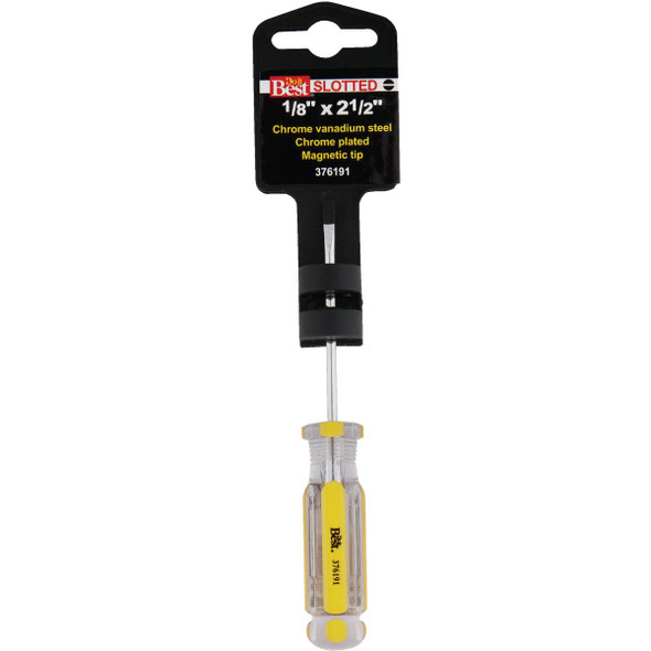 Do it Best 1-8 In. x 2-1-2 In. Slotted Screwdriver 376191 376191