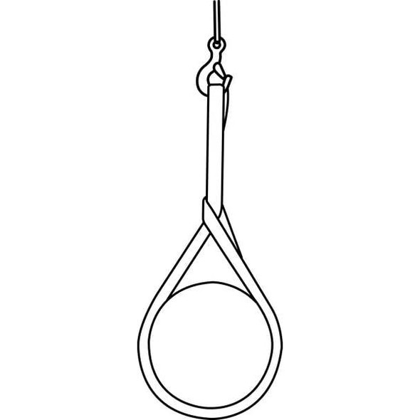 Lift-All Sling, Wire Rope, L10Ft, VLL11200Lb, 3/4In 34IEEX10