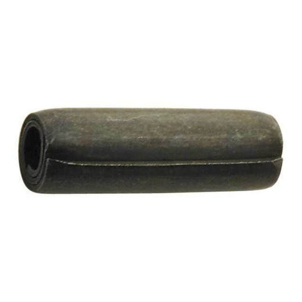 Coiled Spring Pin, 1/8 in Outside Dia, 4 in L, Steel, 100 PK