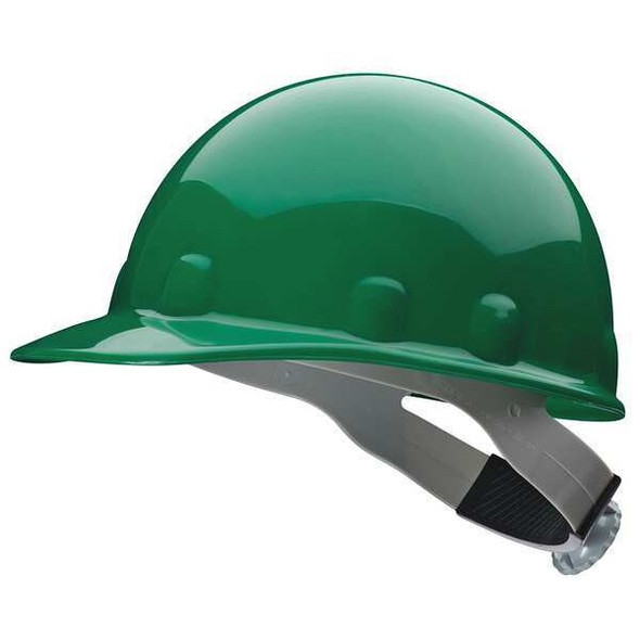 Hard Hat, Super Eight E2, Thermoplastic, 8 Point Ratchet, Type 1, Class E, Green