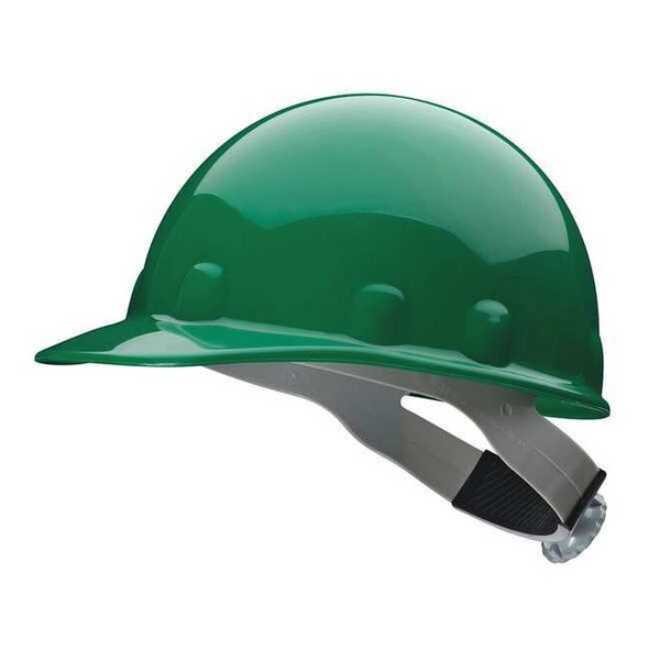 Hard Hat, Super Eight E2, Thermoplastic, 8 Point Ratchet, Type 1, Class E, Green