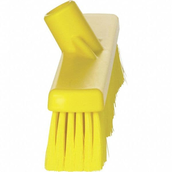 Vikan 16 in Sweep Face Broom Head, Medium, Synthetic, Yellow 31796