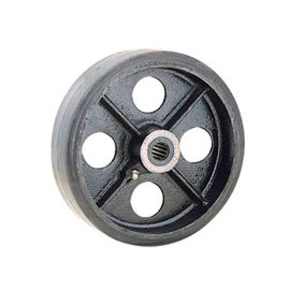 Global Industrial 6"" x 2"" Mold-On Rubber Wheel - Axle Size 1/2"" Global Industrial 6"" x 2"" Mold-On Rubber Wheel - Axle Size 1/2""