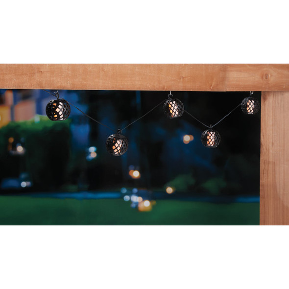 Outdoor Expressions 126 In. 5-Light Solar Flame String Light Set Outdoor Expressions 126 In. 5-Light Solar Flame String Light Set