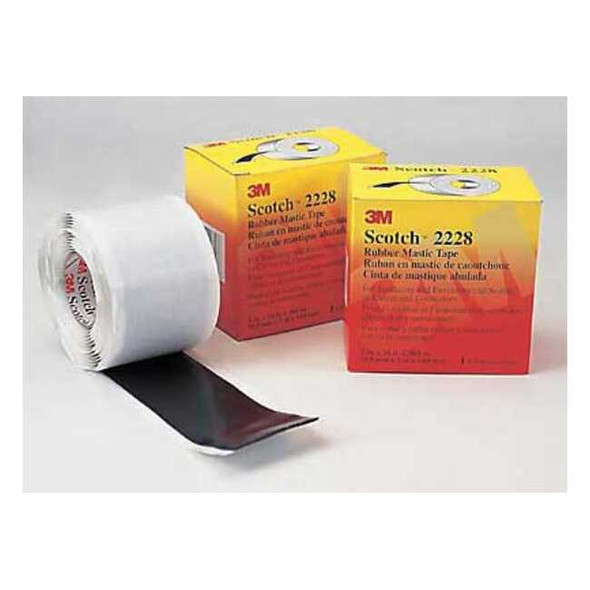 3m Electrical Tape, Black, 3-3/8 yd L, 2 in W, PK10 2228-2x10FT