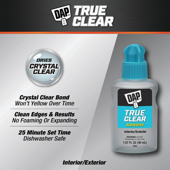 DAP 1.67 Oz. True Clear Multi-Purpose Adhesive 7079800180 346504