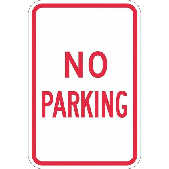 Lyle No Parking Parking Sign,18" x 12, T1-1071-EG_12x18 T1-1071-EG_12x18