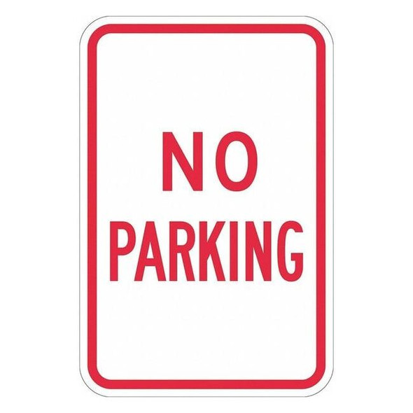Lyle No Parking Parking Sign,18" x 12, T1-1071-EG_12x18 T1-1071-EG_12x18