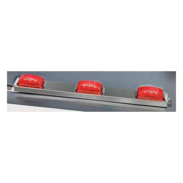 Maxxima Clearance Light, LED, Red, Rect, 16-1/4 L M20323R