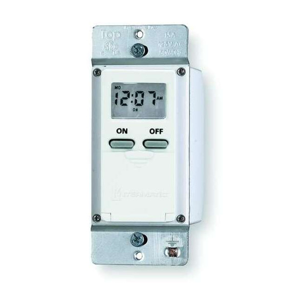 Intermatic Digital Timer,7-Day,SPST,120 V,White EI500WC