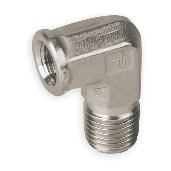 90Â° Street Elbow, 1/4 in x 1/4 in, Male NPT x Female NPT, 316 Stainless Steel