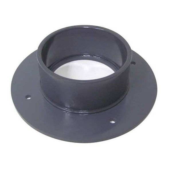 Flange Adapter, 4 in Duct Dia, Type I PVC, 8-1/2" L, 3-1/4" H