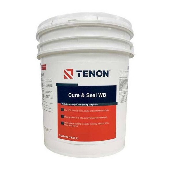 Tenon Concrete Sealer, Pail, Clear, 500 sq ft Coverage 120822