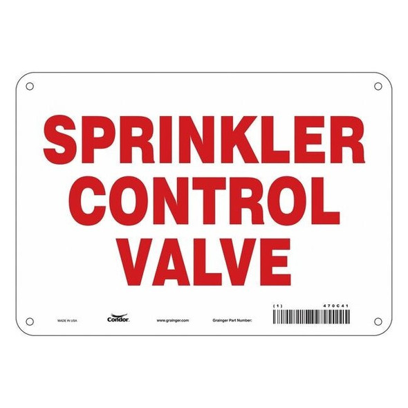 Condor Safety Sign,10" W,7" H,0.055" Thickness 470C41