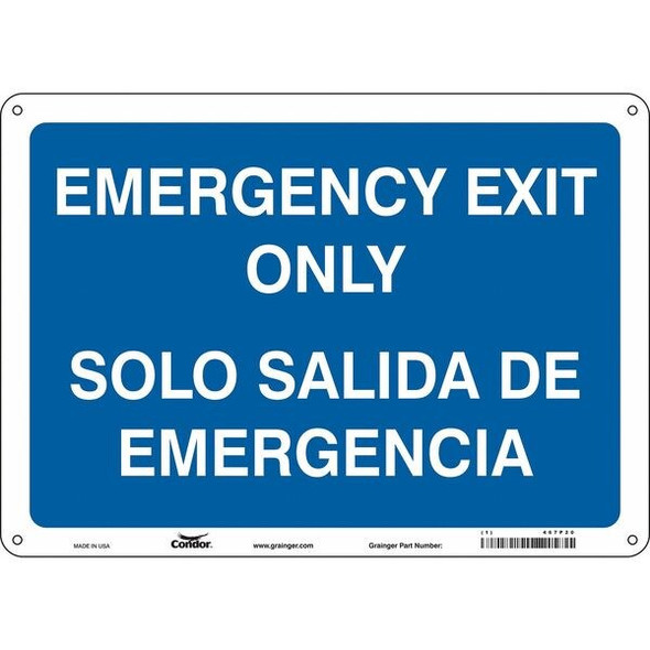 Condor Safety Sign,10 in x 14 in,Aluminum 467P20 Condor Safety Sign,10 in x 14 in,Aluminum 467P20