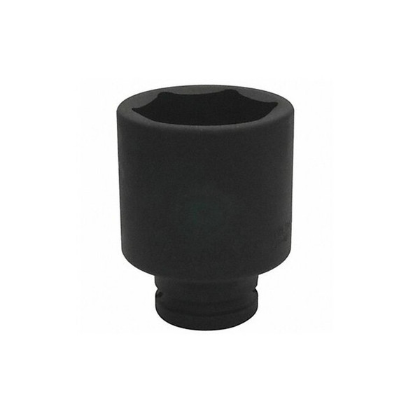 WESTWARD 3/4 in Drive Impact Socket Deep Socket, Black Oxide, Steel,2 in