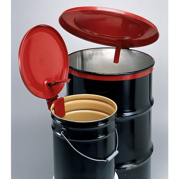 Manufacturer Varies Drum Cover,Red,Steel,55 gal 26752