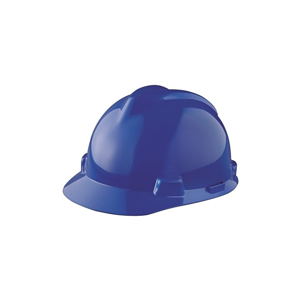 V-Gard® Slotted Hard Hat Cap, Staz-On® Suspension, Blue