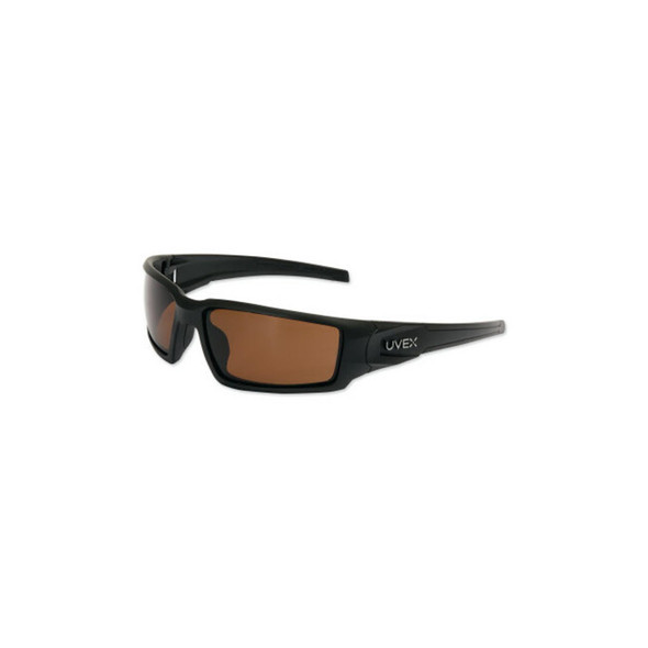 Hypershock™ Safety Eyewear, Espresso Polarized Polycarbonate Lens, Hardcoat, Matte Black Polycarbonate Frame