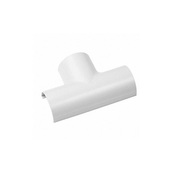 D-Line Tee, 5 in L, PVC, White FLET5025W