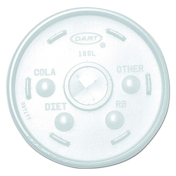 Dart Disp Hot/Cold Cup Lid,12oz-24 oz,PK1000 16SL Dart Disp Hot/Cold Cup Lid,12oz-24 oz,PK1000 16SL
