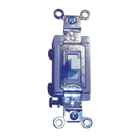 Wall Switch, 20A, White, 3-Position, Toggle