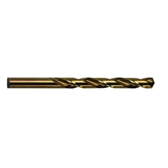 Cobalt High Speed Steel Fractional Straight Shank Jobber Length Drill Bit, 1/4 in