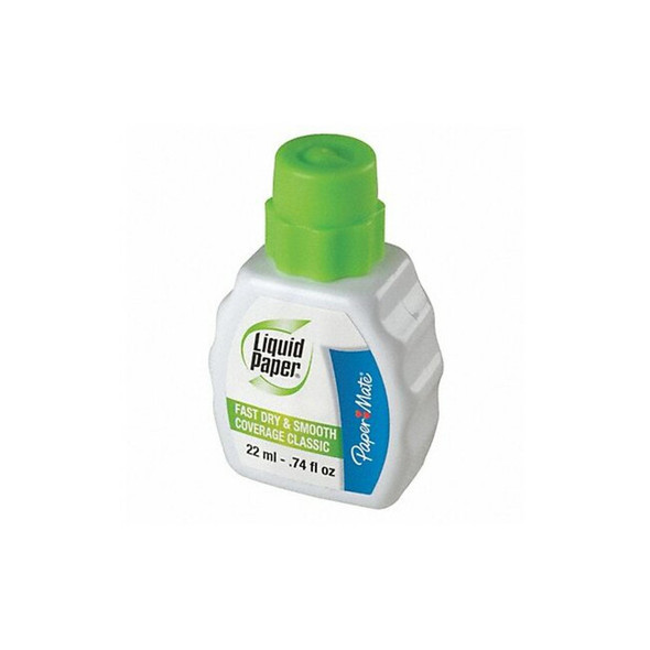 Liquid Paper Correction Fluid,22 mL,White,PK3 5643115 Liquid Paper Correction Fluid,22 mL,White,PK3 5643115