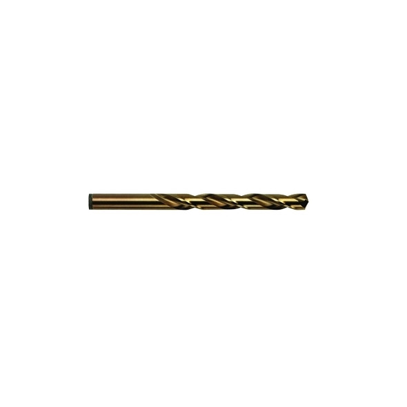Cobalt High Speed Steel Fractional Straight Shank Jobber Length Drill Bit, 3/16 in