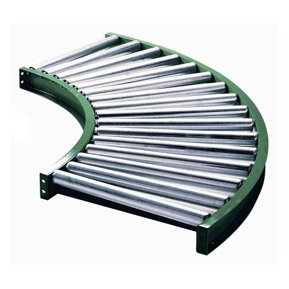 Ashland Conveyor Roller Conveyor,90 Curve, 22BF 10F90KG03B22