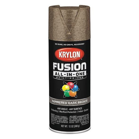 Krylon Hammered Spray Paint,Dark Bronze,12 oz. K02787007 Krylon Hammered Spray Paint,Dark Bronze,12 oz. K02787007