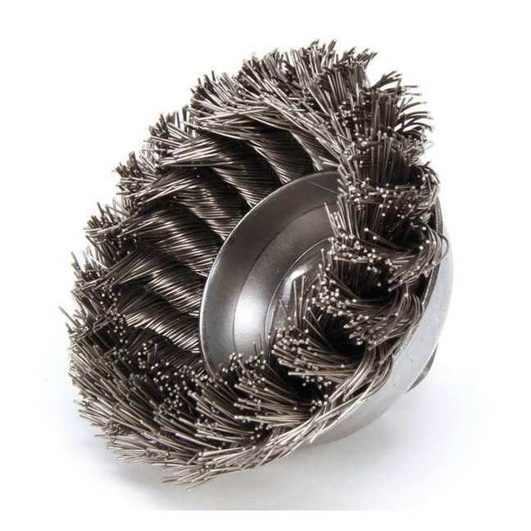 Weiler Knot Wire Cup Wire Brush, Threaded Arbor 93435
