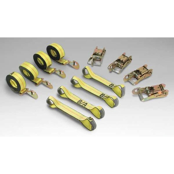 B/a Products Co Tie Down Strap,Snap-Hook,Yellow 38-200SH