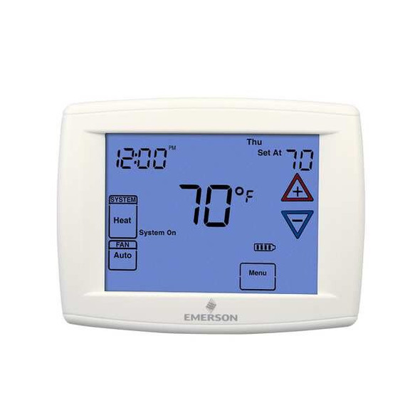 White-Rodgers Low Volt Prog Tstat Heat/Cool,20-30V AC 01F97 1277