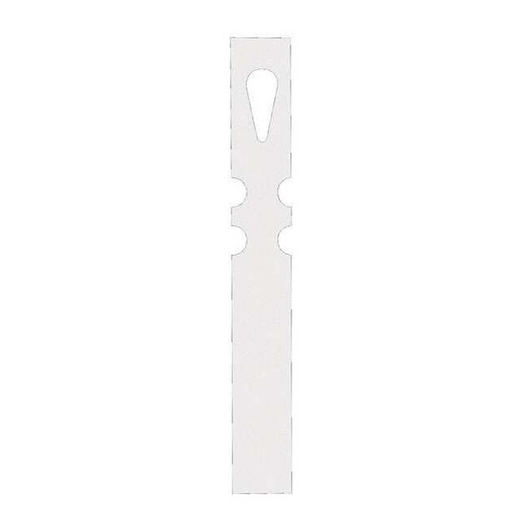 Blank Tag, Coated Paper, 7 1/2 in H x 1 in W, White, Rectangle, 1000 PK