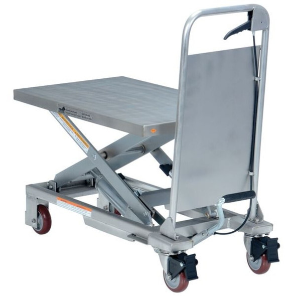 Scissor Lift Table, 400 lb. Cap, 17-5-8"W, 27-1-2"L  CART-400-PSS