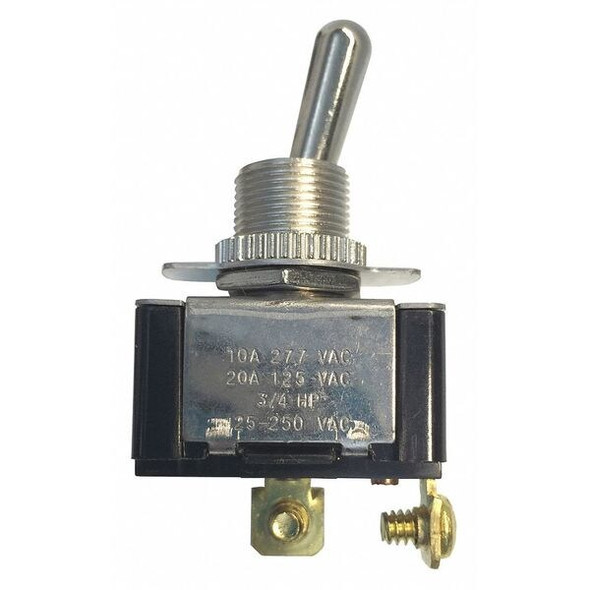 Gardner Bender Toggle Switch, SPST, On/Off, 3/4 hp at 125 to 250V AC GSW-110