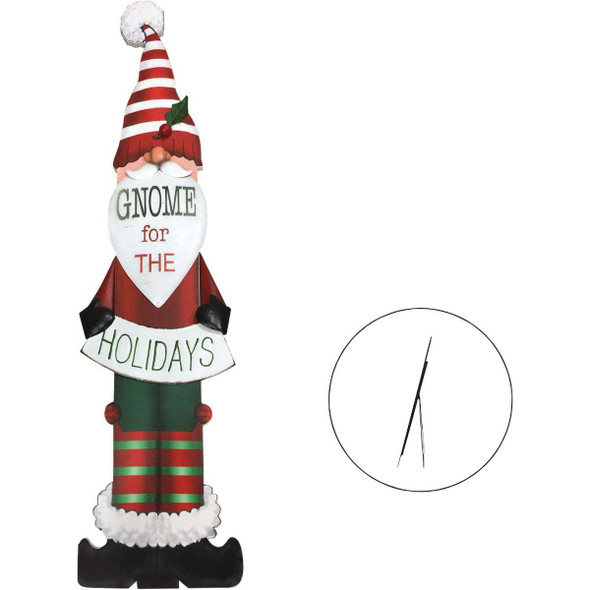 Alpine Santa Gnome Porch Sign SCC486HH Pack of 4