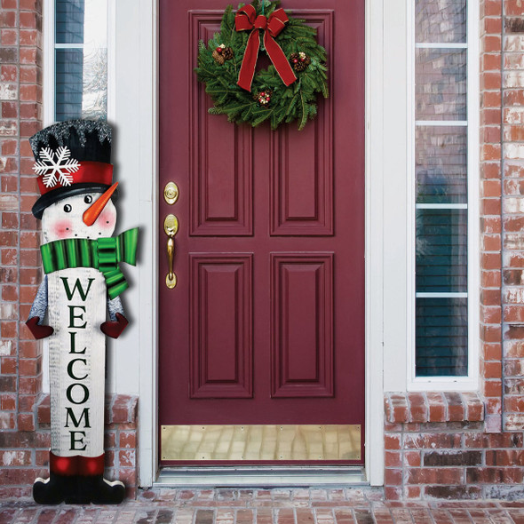 Alpine Tall Snowman Porch Sign SCC484HH Pack of 4 813057