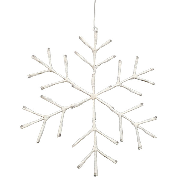 Alpine 16 In. LED Multi-Color Snowflake Hanging Lighted Decoration BYS138MC Alpine 16 In. LED Multi-Color Snowflake Hanging Lighted Decoration BYS138MC